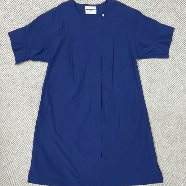 [BUNJANG] Karl Lagerfeld Blue Short Sleeve Dress / 칼 라거펠트 여성 블루 반팔 원피스 66