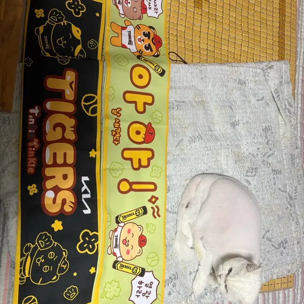 [BUNJANG] Kia Tigers TinTinTinkle Towel Set (2 Types) / 기아 틴틴팅클 타올 2종