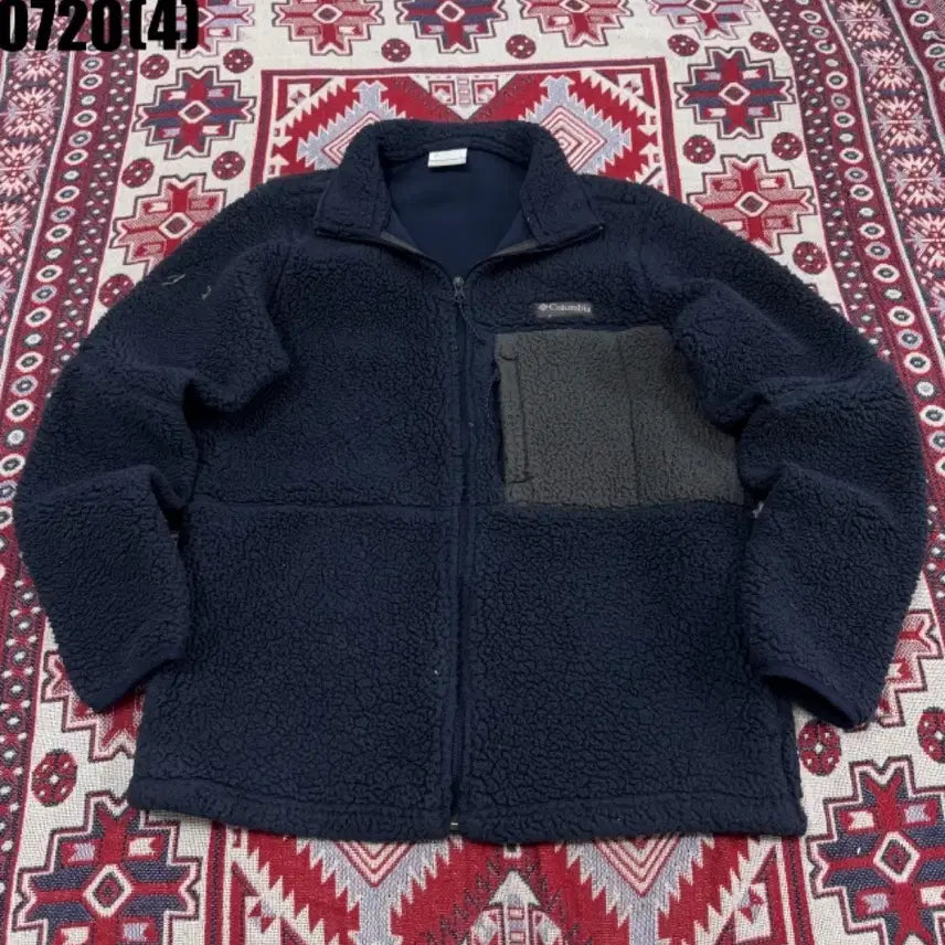 [BUNJANG] Columbia Fleece Zip-Up Jacket Navy 0720 / 컬럼비아 플리스 집업 자켓 네이비 0720