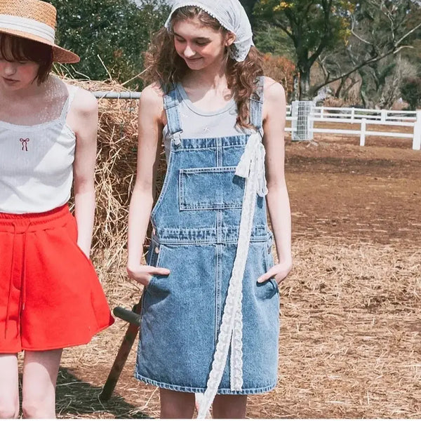 [BUNJANG] LonLon Overall Denim Dress / 론론 오버롤데님 원피스 판매합니다