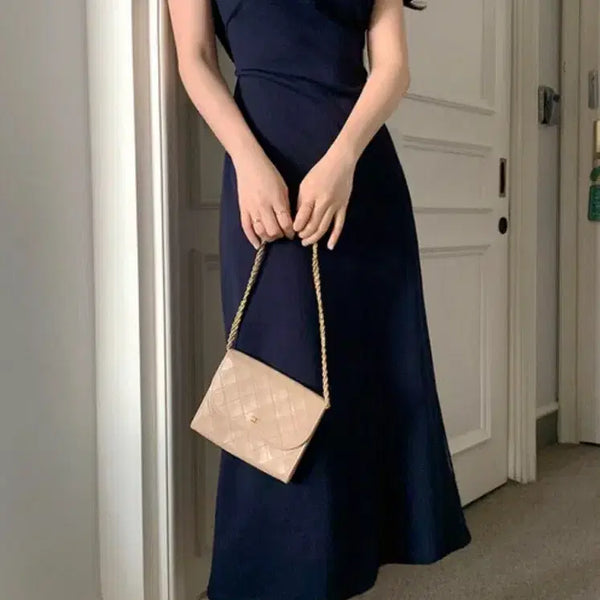 [BUNJANG] FABBAY MEMO PK Long Dress Navy / 퍼빗 메모 pk 원피스 롱 네이비