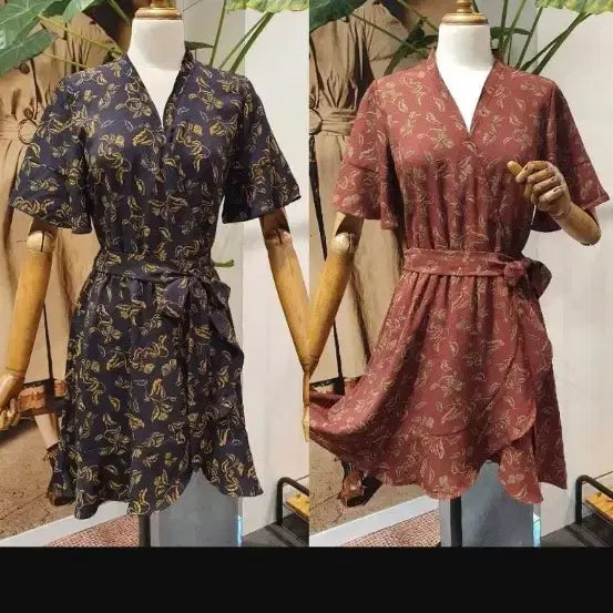 [BUNJANG] Thursday Island Flower Print Mini Dress / 써스데이아일랜드 플라워프린트미니원피스
