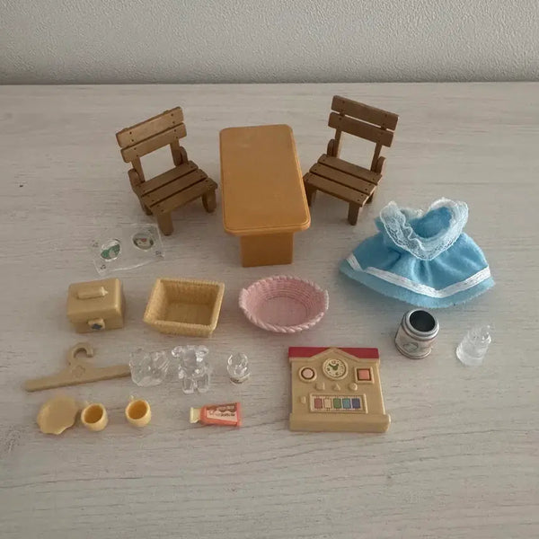 [BUNJANG] Sylvanian Families Mint Market Accessories Bundle Set / 올드)단종)레어)실바니안 민트마켓 소품 들