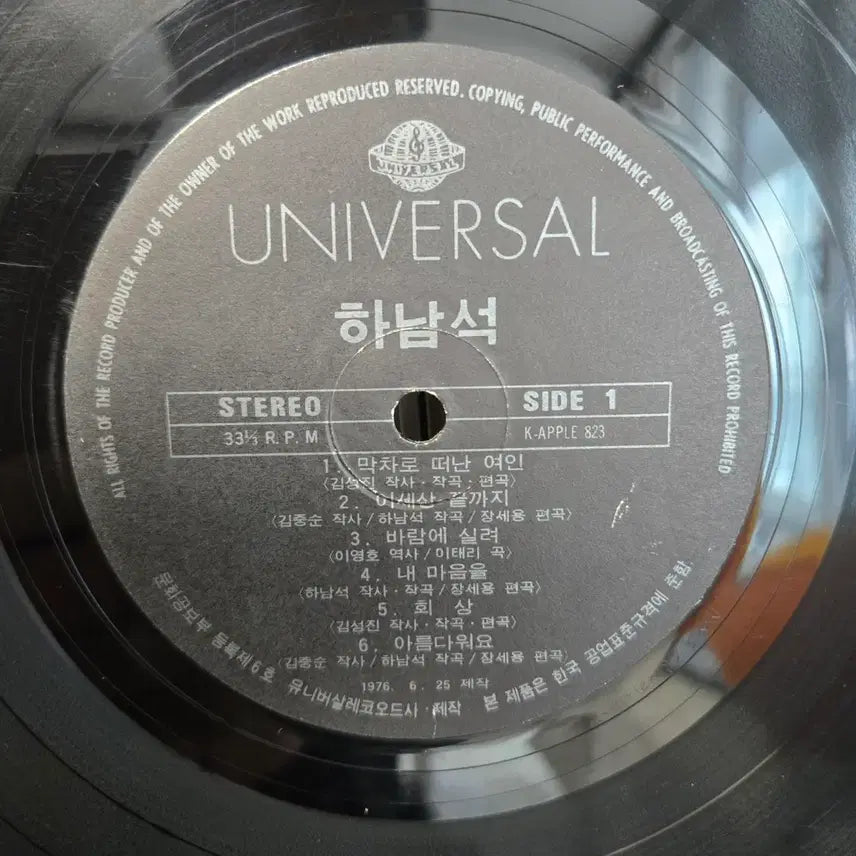 [BUNJANG] Ha Nam Suk 1st Album LP (1976) / 하남석 LP판
