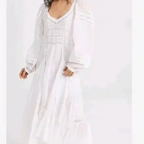 [BUNJANG] Imported White Long Dress / 마랑맛 수입 화이트 롱원피스
