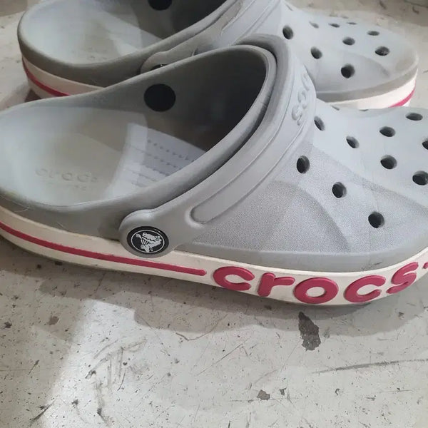 [BUNJANG] Crocs Sandals Gray/Pink Unisex 240 / 크록스 샌들 그레이 핑크240  공용