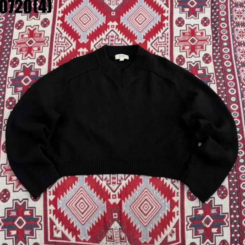 [BUNJANG] COS V-Neck Knit Black / COS 브이넥 니트 블랙 0720
