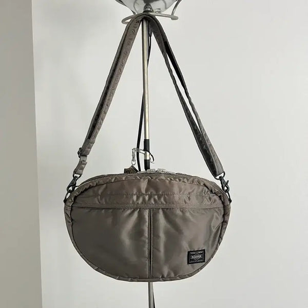 [BUNJANG] Porter Tanker Half Moon Shoulder Bag Silver Grey / PORTER 포터 탱커 숄더백 실버그레이