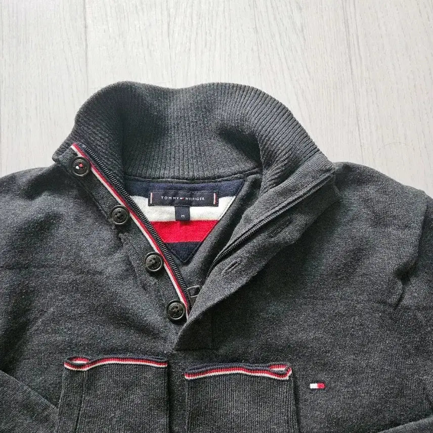 [BUNJANG] Tommy Hilfiger Knit Half-Zip Sweater - Medium / 타미힐피거 니트 반집업 - M
