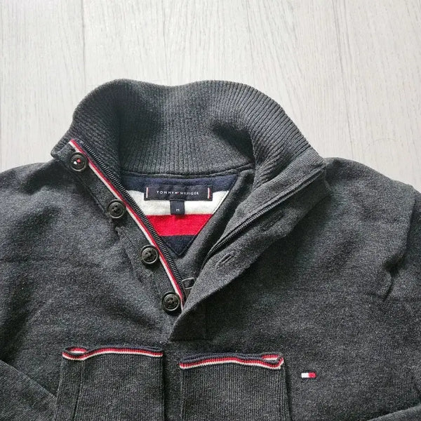 [BUNJANG] Tommy Hilfiger Knit Half-Zip Sweater - Medium / 타미힐피거 니트 반집업 - M