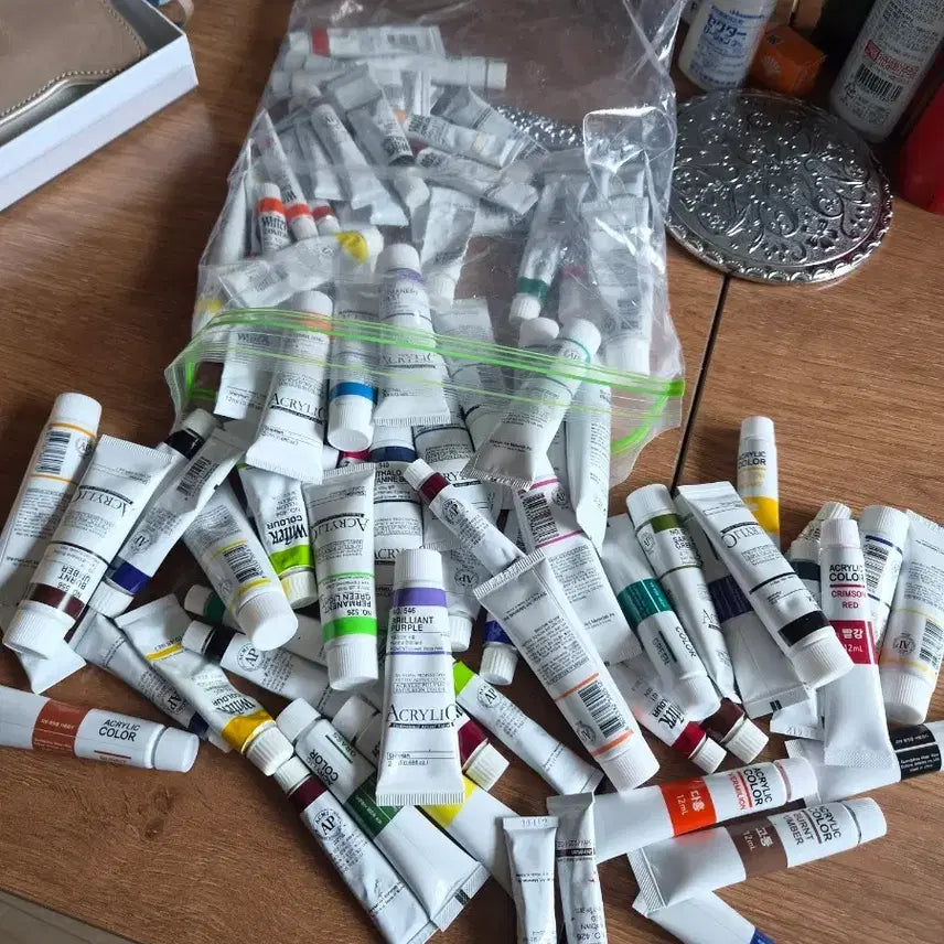 [BUNJANG] Assorted Tube Watercolors Set / 종합 물감 세트  | 튜브형