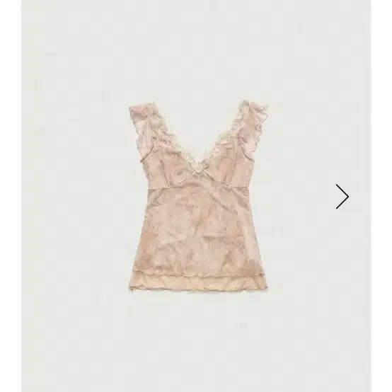 [BUNJANG] The Barnet Sena Sheer Lace Sleeveless Top - Peach / 더바넷 블라우스 Sena Sheer Lace Sleeveless Top_Peach