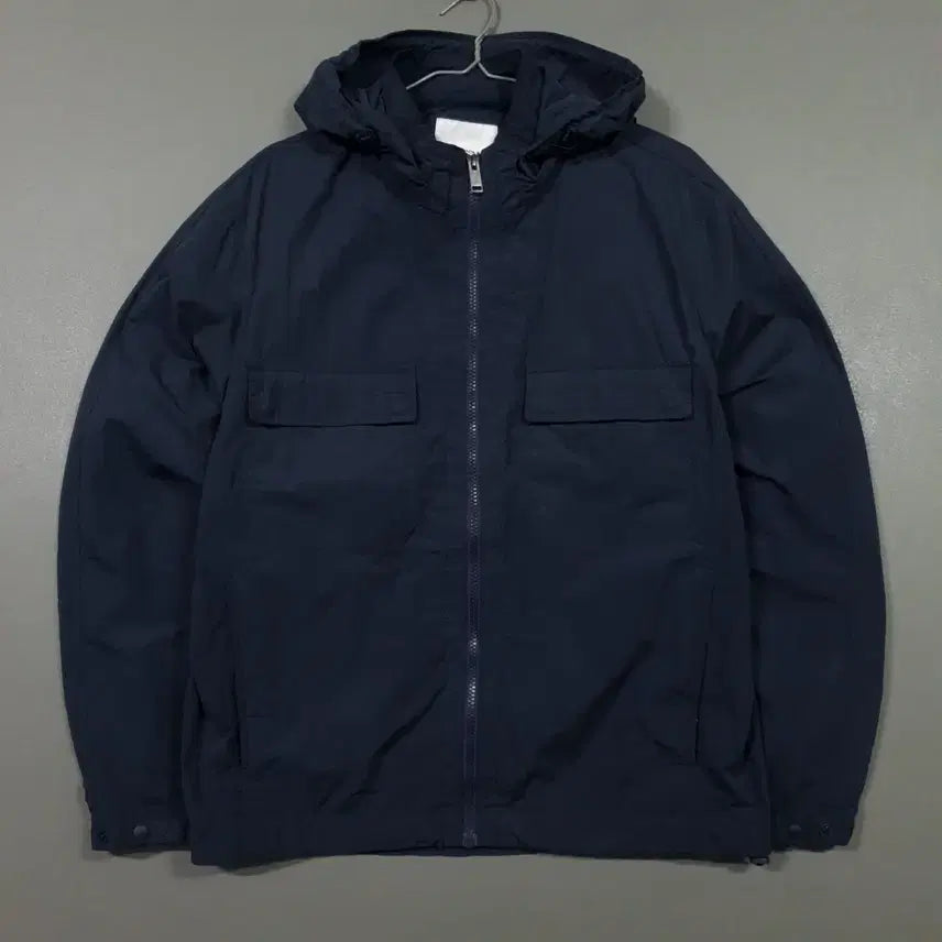 [BUNJANG] Beanpole 24SS Casual Pocket Hooded Jumper Nylon Windbreaker Jacket Navy / 100) 빈폴 신형 24ss 캐주얼 포켓 후드 점퍼 나일론 바람막이 자켓 네이비