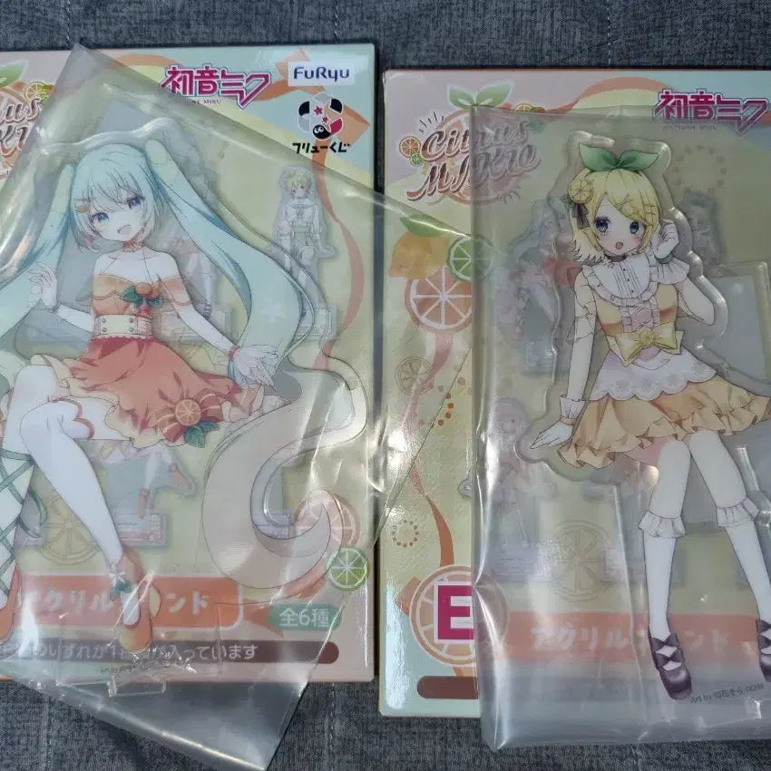 [BUNJANG] Citrus Miku Acrylic Figure Set Bundle / 시트러스 미쿠 아크릴 피규어 세트 일괄 급처