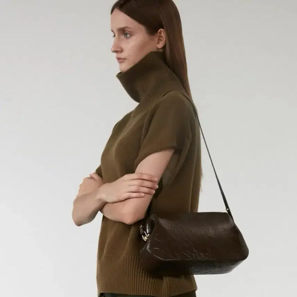 [BUNJANG] OSOI Brote Bag Wrinkled Leather Brown / OSOI 오소이 링클 더치 브로트백
