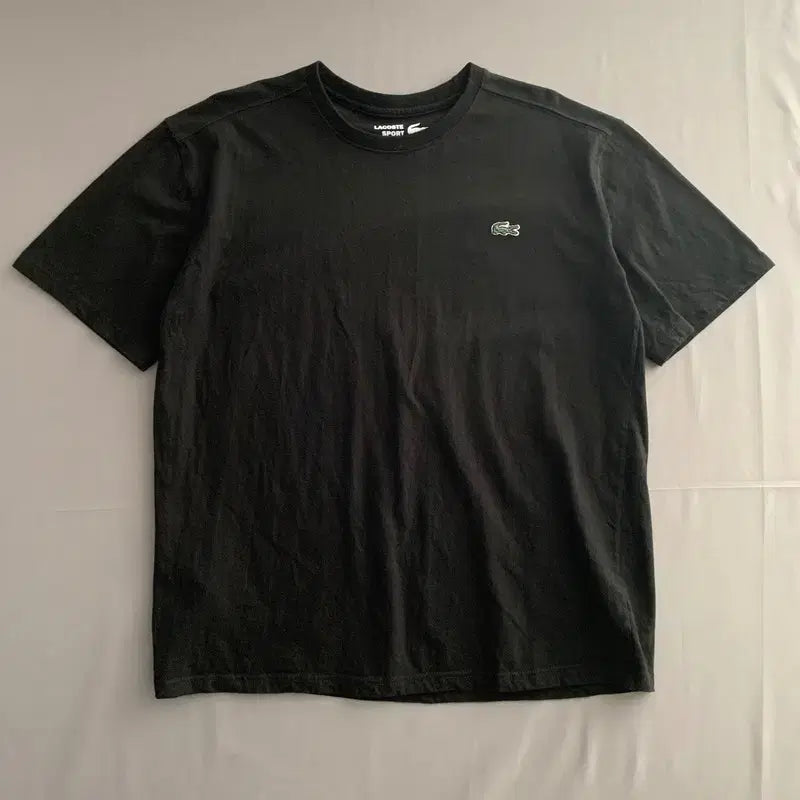 [BUNJANG] Lacoste Ultra Dry Black Short Sleeve T-Shirt XL / XL 라코스테 울트라 드라이 블랙 반팔티