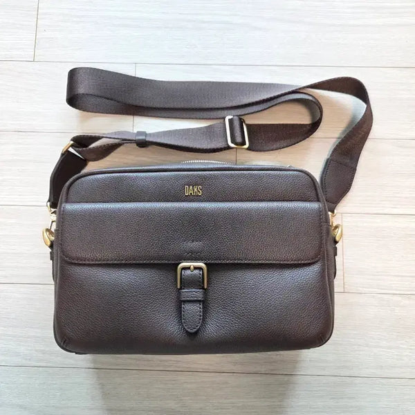 [BUNJANG] Daks Men's Leather Crossbody Bag / 닥스 남성 소가죽 가방 크로스백 새상품 팝니다