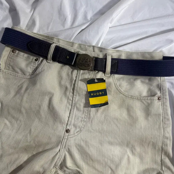[BUNJANG] Rugby Ralph Lauren Crest Logo Buckle Web Belt / 럭비 랄프로렌 크레스트 로고 버클 웹 벨트