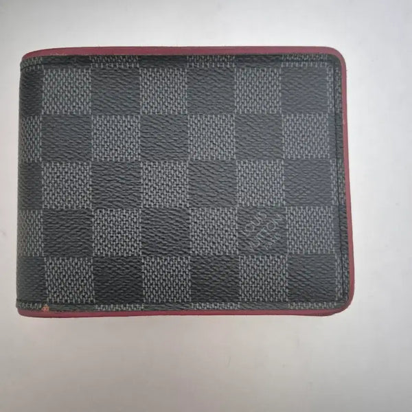 [BUNJANG] Louis Vuitton Damier Graphite Red Bifold Wallet / 루이비통 다미에 그라파이트 레드 반지갑