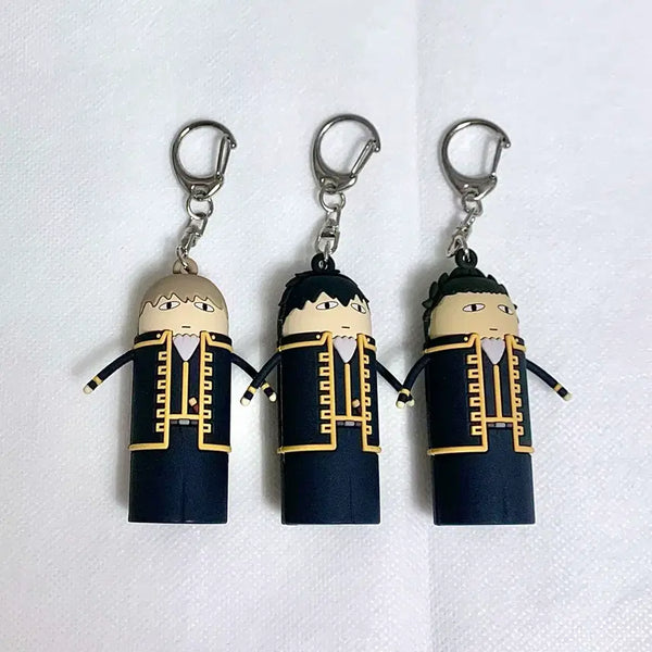 [BUNJANG] Gintama Exhibition Figure Keyring Set Hijikata Sougo Okita Kondo / 은혼)전시회)피규어)키링) 상하이 진지전 저스트웨이 저스터웨이 히지카타 소고 콘도 곤도