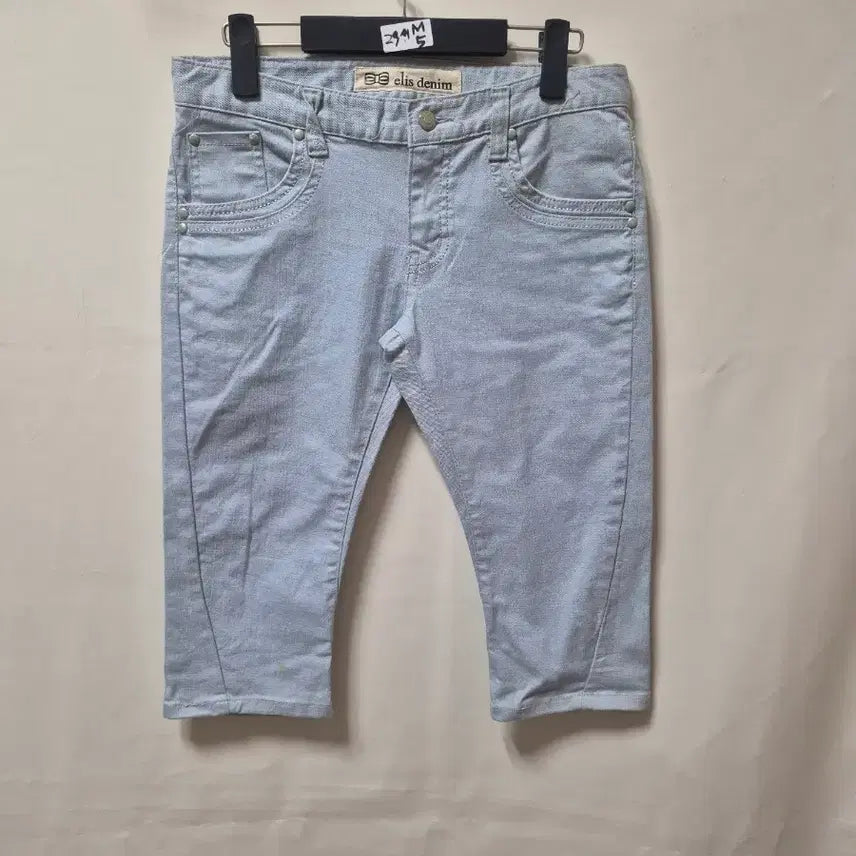 [BUNJANG] Alice Denim 7/8 Span Pants Light Blue Size 29 / 엘리스 데님 라이트 블루 7부 스판 팬츠 29