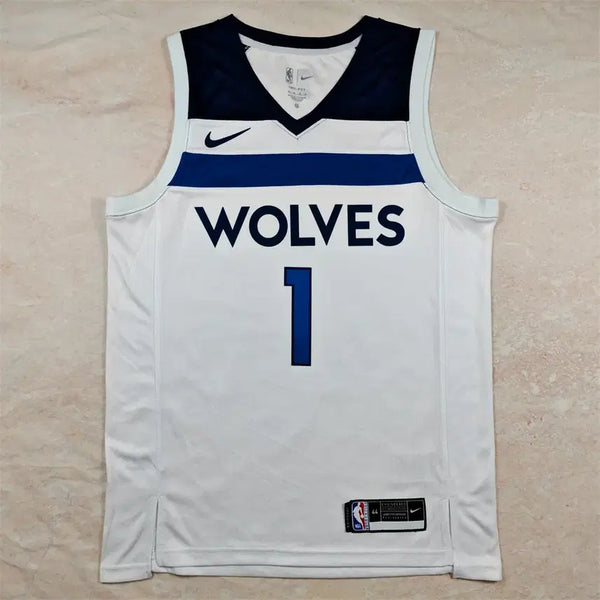 [BUNJANG] NBA Minnesota Timberwolves #1 Basketball Jersey Regular White / NBA 핫픽스 농구 유니폼 팀버울브스 1호 볼 레귤러 화이트