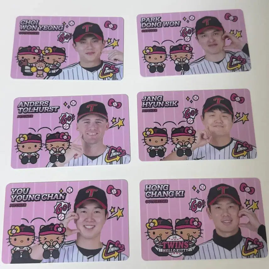 [BUNJANG] LG Twins Tanning Kitty Photocard - Choi Won-young, Park Dong-won, Tollhurst, Jang Hyun-sik, Yoo Young-chan, Hong Chang-ki / 엘지 트윈스 태닝 키티 포토카드 양도 최원영 박동원 톨허스트 장현식 유영찬 홍창기(정가/정가이하)