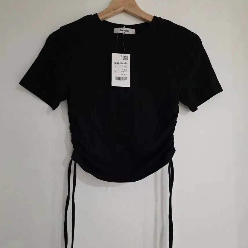 [BUNJANG] 8seconds Side Shirring Crop T-Shirt / 에잇세컨즈 옆셔링 크롭티셔츠