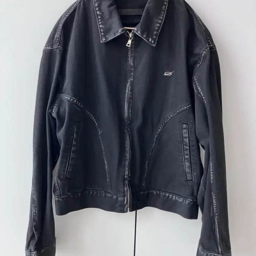 [BUNJANG] 51percent Black Cropped Denim Jacket / 51퍼센트 블랙 크롭 데님 자켓