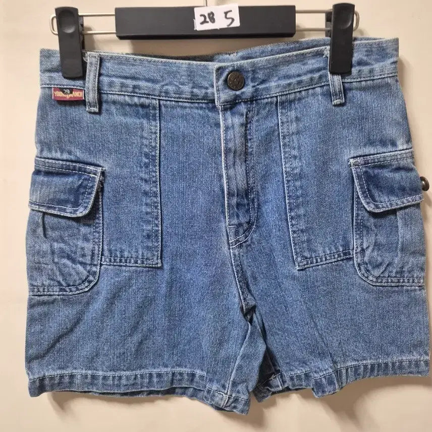 [BUNJANG] Young Label Denim Cargo Shorts / 영 라벨 청바지 반바지 실측28인지