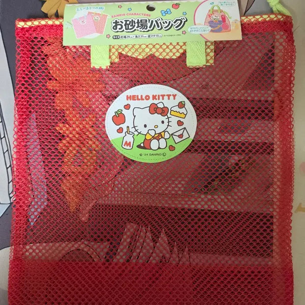 [BUNJANG] Sanrio Hello Kitty Mesh Pouch Beach Bag / (정품)헬로키티 매쉬백 파우치 물놀이 가방