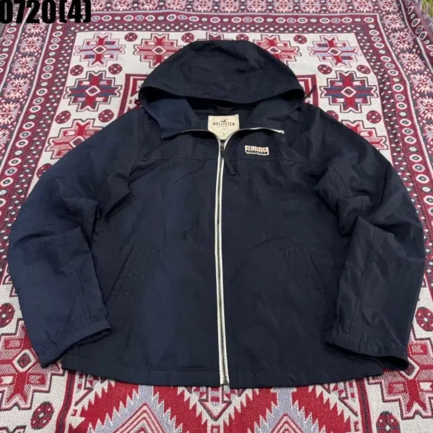 [BUNJANG] Hollister Hooded Zip-Up Jacket Navy S / 홀리스터 후드 집업 자켓 네이비 S 0720