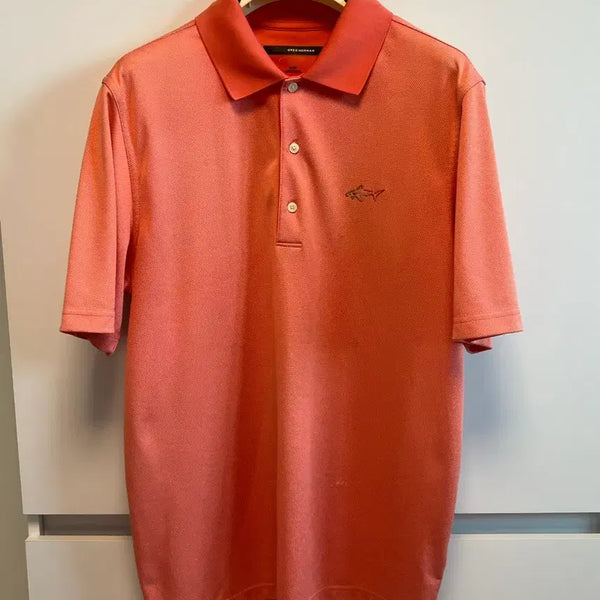 [BUNJANG] Greg Norman Orange Golf Polo Shirt / 그렉 노먼 주황 골프 카라티