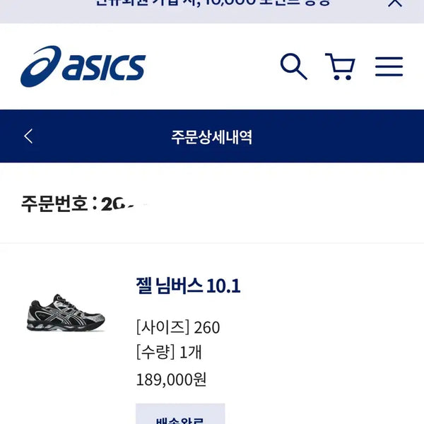 [BUNJANG] Asics Gel-Nimbus 10.1 Black Pure Silver 260mm / 아식스 젤님버스 10.1 블랙퓨어실버 260mm