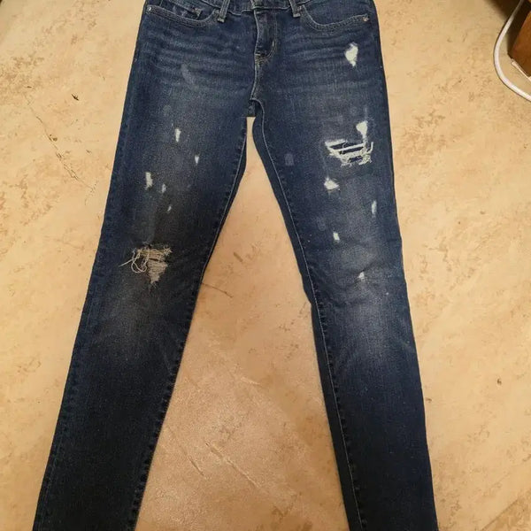 [BUNJANG] Levi's Women's Skinny Jeans with Distressed Wash / 리바이스 청바지 여성 데미지 워싱 스키니진