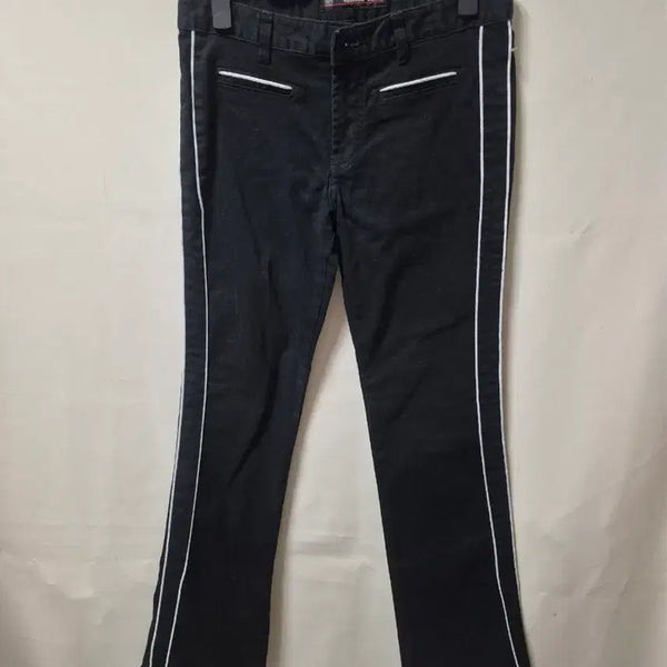 [BUNJANG] RESSON JEANS Black Line Point Pants (Size 28) / RESSON JEANS 블랙 라인 포인트 팬츠 28인지