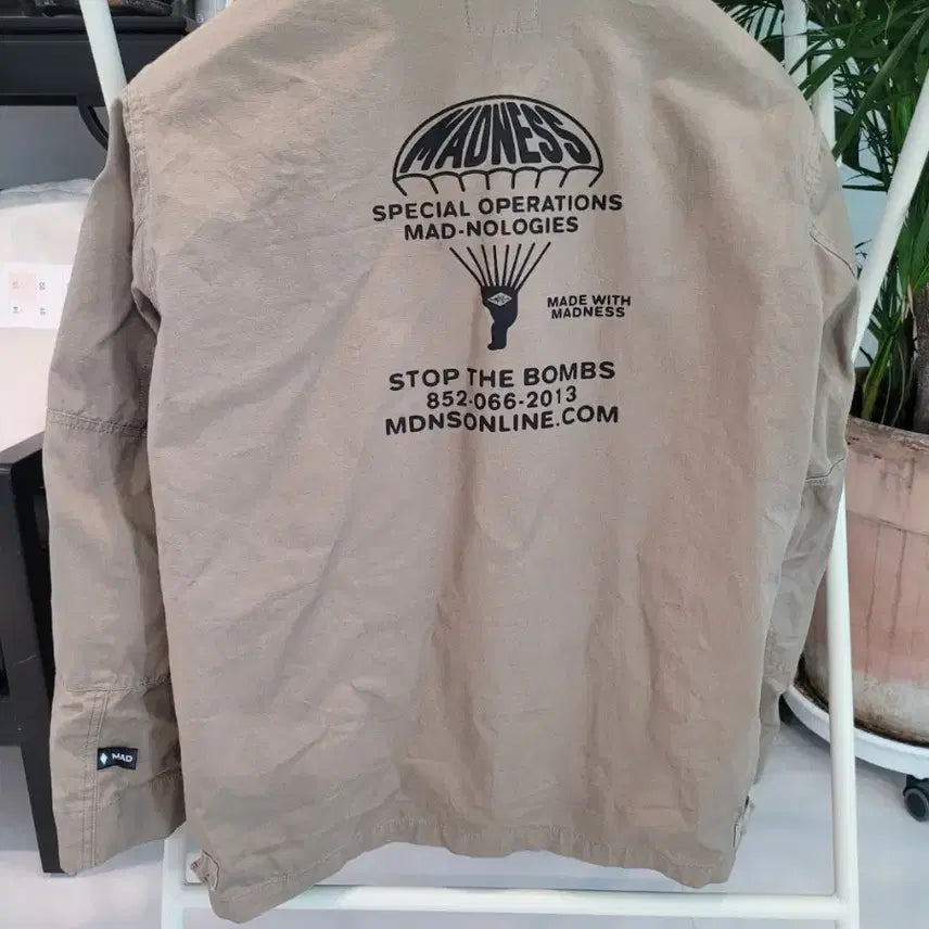 [BUNJANG] MADNESS 'STOP THE BOMBS' Fatigue Shirt Jacket / [L] 매드니스(MADNESS) 'STOP THE BOMBS' 퍼티그 셔츠 자켓 워크자켓