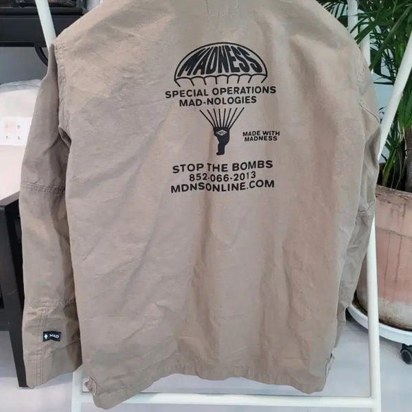 [BUNJANG] MADNESS 'STOP THE BOMBS' Fatigue Shirt Jacket / [L] 매드니스(MADNESS) 'STOP THE BOMBS' 퍼티그 셔츠 자켓 워크자켓