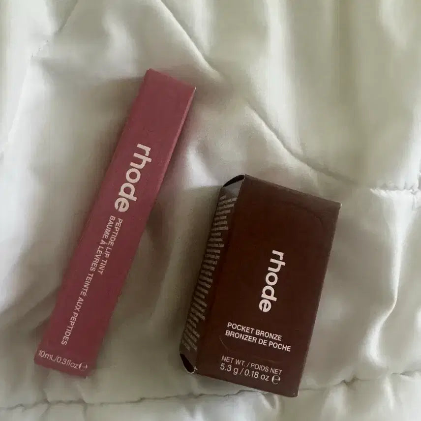 [BUNJANG] Rhode Peptide Lip Tint & Pocket Bronzer Set / rhode 립 틴트 포켓 브론저 일괄