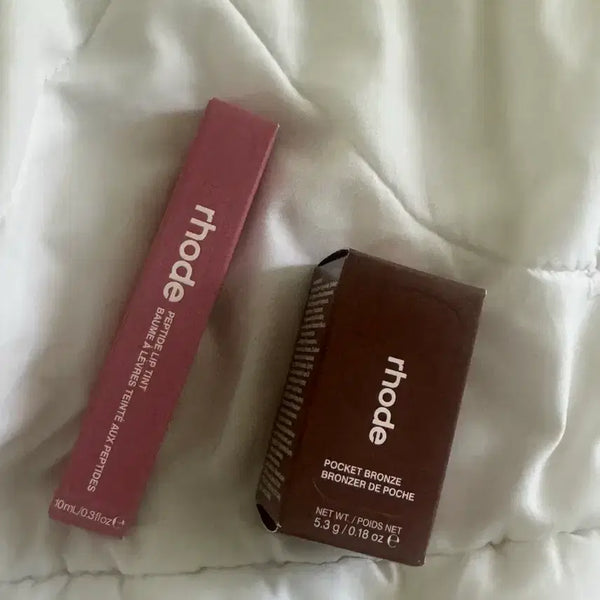 [BUNJANG] Rhode Peptide Lip Tint & Pocket Bronzer Set / rhode 립 틴트 포켓 브론저 일괄