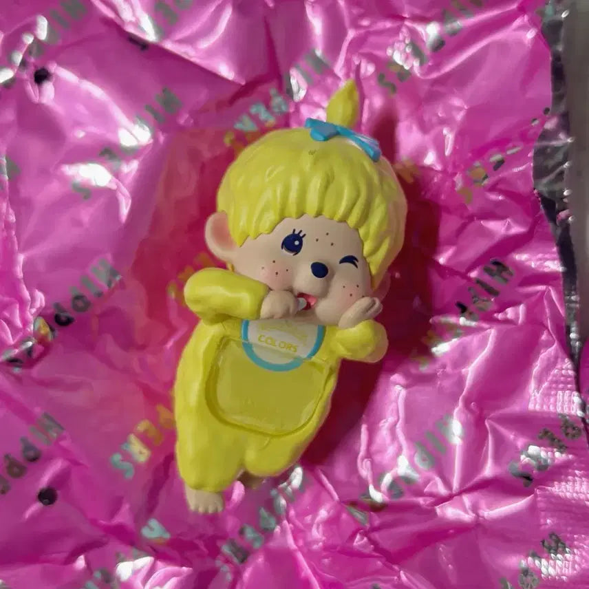 [BUNJANG] Monchhichi Hyper Wink Series Yellow / [설명 필독] 몬치치 히퍼 윙크 시리즈 옐로우