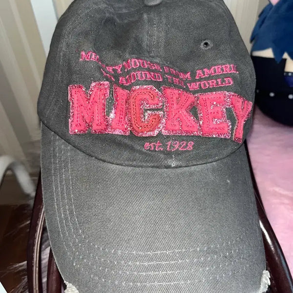 [BUNJANG] Vintage Mickey Mouse Ball Cap / 고전 미키마우스 볼캡