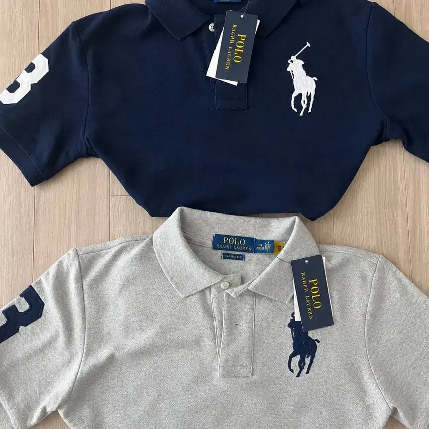 [BUNJANG] Polo Ralph Lauren Navy Pique Polo Shirt M (10-12) / (택o) 빅포니 폴로 랄프로렌 네이비 카라티 M(10-12)