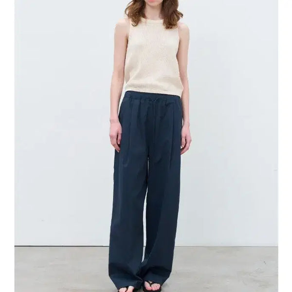 [BUNJANG] Known Better String Cotton Pants Navy S / 노운베러 스트링 코튼 팬츠 네이비S
