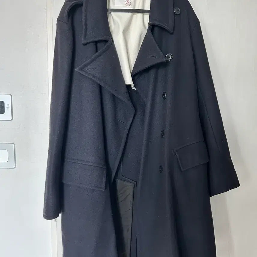[BUNJANG] East Harbour Surplus Melton Wool Officer Coat Dark Navy / East harbour surplus 오피서코트 [105-110]
