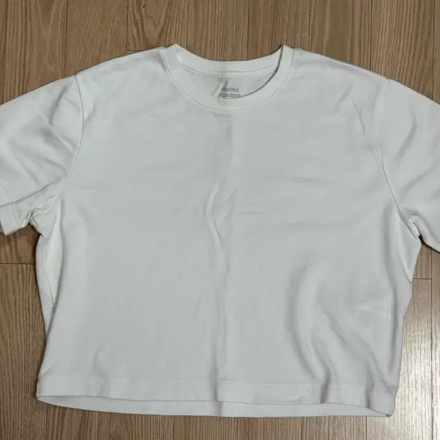 [BUNJANG] Musinsa Standard Basic Crop T-Shirt White / 무신사 스탠다드 베이직 기본 크롭티 크롭 티셔츠 화이트 흰색