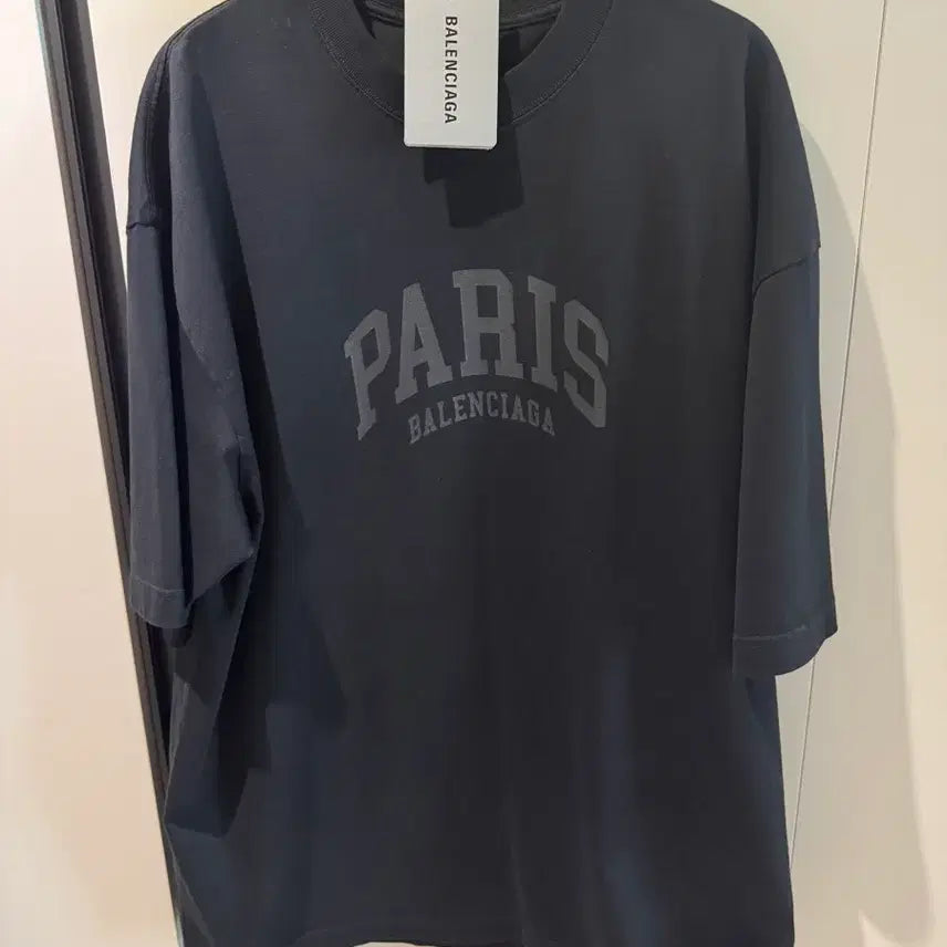 [BUNJANG] Balenciaga Paris Short Sleeve T-Shirt Black S / 발렌시아가 파리 반팔 티셔츠 블랙 S