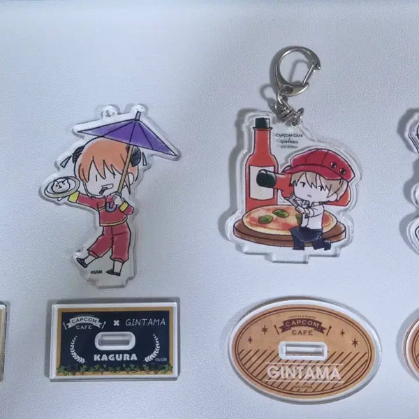 [BUNJANG] Gintama Capcom Collaboration Cafe Okita & Kagura Acrylic Set (4 Pieces) / 은혼 캡콤 콜라보 카페 오키타 & 카구라 아크릴 세트 (총 4개)