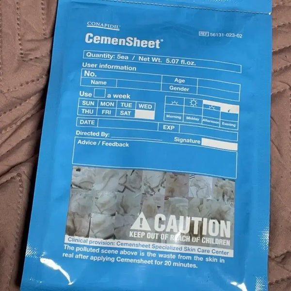 [BUNJANG] Pharmesthetic Konapidil Cement Sheet Mask (5 Sheets) / 파메스테틱 코나피딜 세멘시트 1팩(5매)