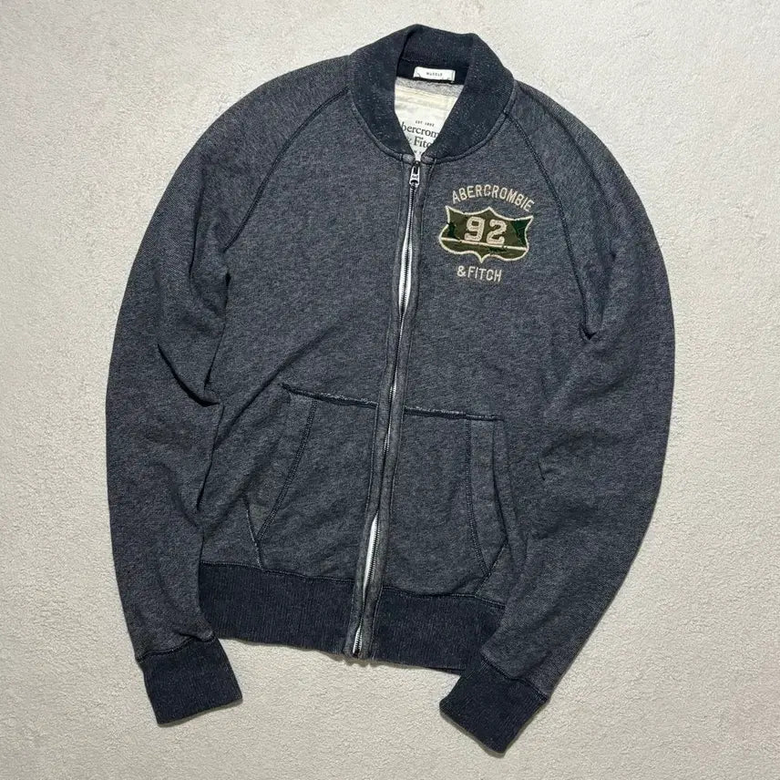 [BUNJANG] Abercrombie & Fitch Y2K Washed Zip-Up Sweatshirt / 아베크롬비 y2k 스웻 워싱 집업